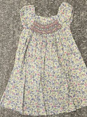 EUC Orient Expressed floral smocked dress size 3/4
